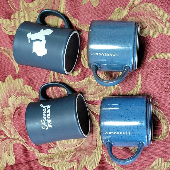 Set Of 4  Rare Antique Starbucks Mugs - Picture 1 of 15